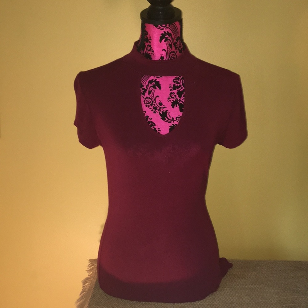 Mini body con Maroon dress